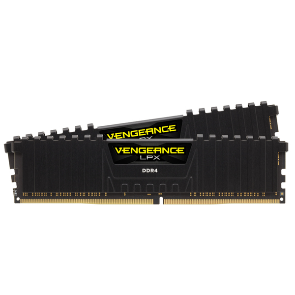 Corsair Vengeance LPX DDR4-3000 - 16GB - CL16 - Dual Channel (2 pcs) - Intel XMP - Musta