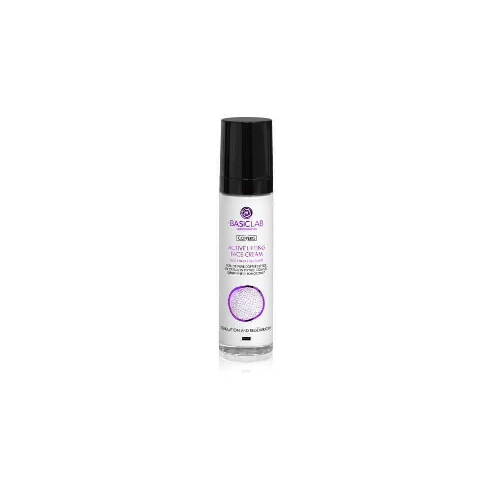 BasicLab Dermocosmetics Copperis aktiivinen kiinteyttävä yövoide 50 ml