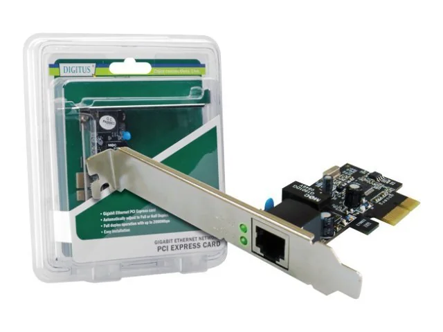 DIGITUS DN-1013-2 - verkkosovitin - PCIe - Gigabit Ethernet