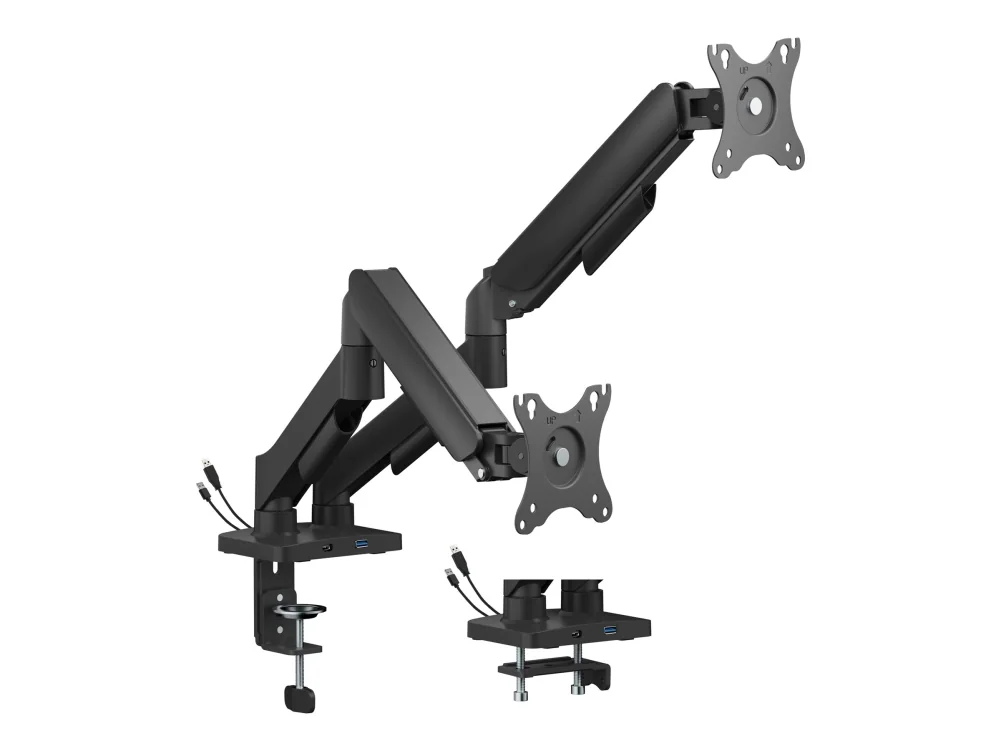 Gembird MA-DA2U-01, Kiinnike/läpivientisuojus, 18 kg, 43,2 cm (17), 81,3 cm (32), 100 x 100 mm, musta