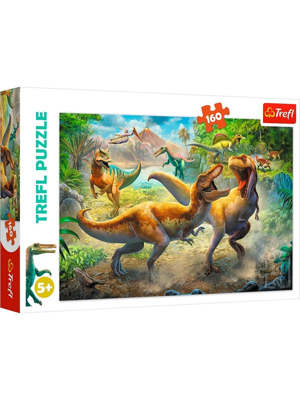 Trefl Puzzle - Fighting Tyrannosaurs (160 pieces) Lattia