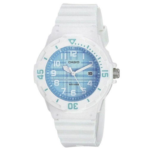 Casio LRW-200H-2CVDF Lady Diver Analoginen Urheilukello - Valkoinen & Vaaleansininen