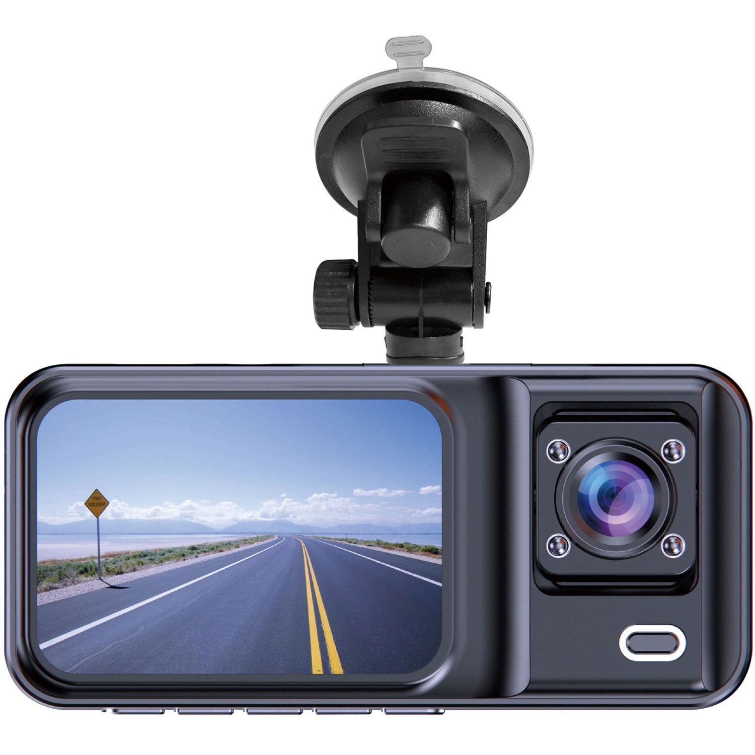 Denver CCT-2500 Dashcam Katselukulma horisontaalinen = 120° 5V Kaksoiskamera, G-anturi, automaattinen käynnistys, mikrofoni
