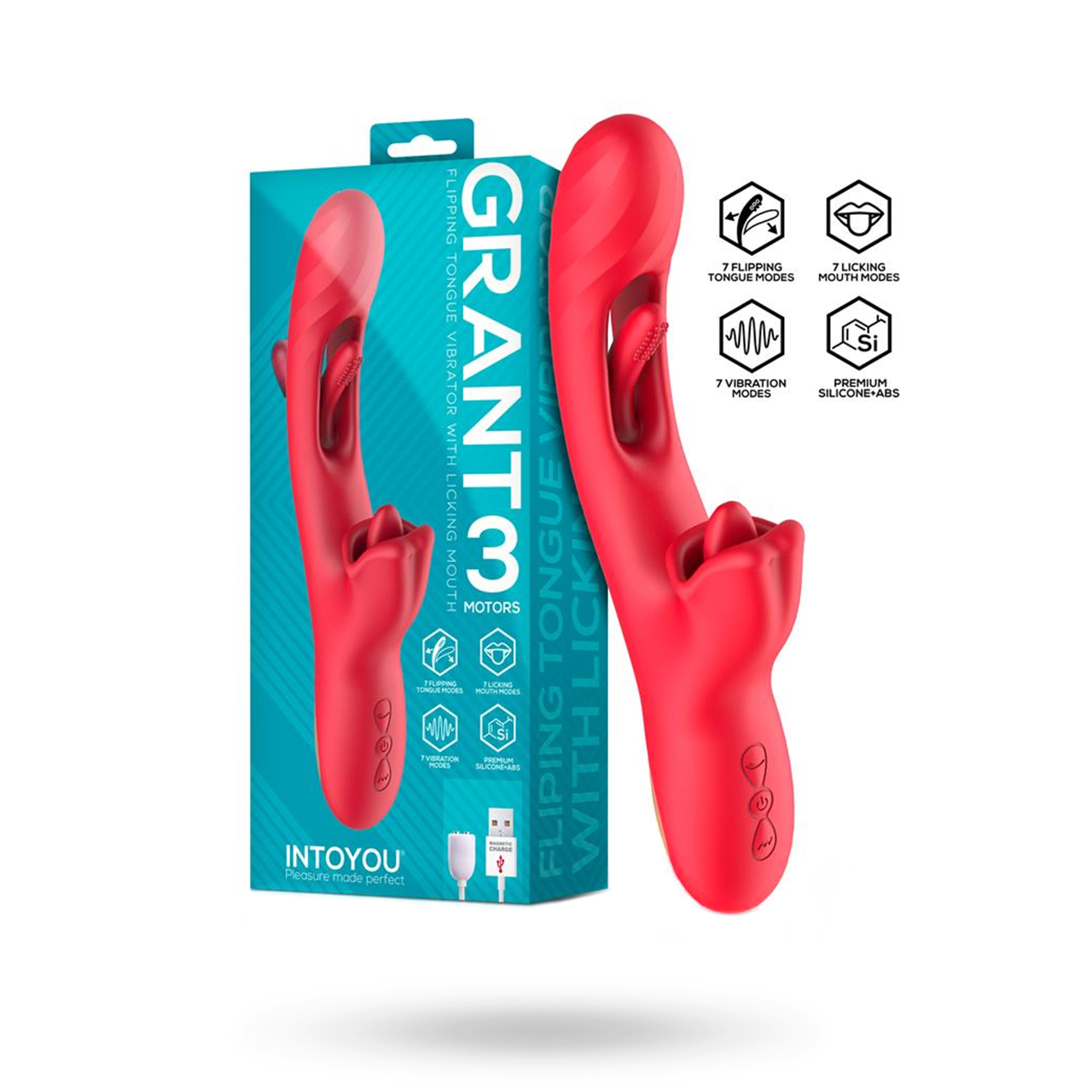 Flipping Tongue With Licking Mouth Vibrator Jänisvibraattori