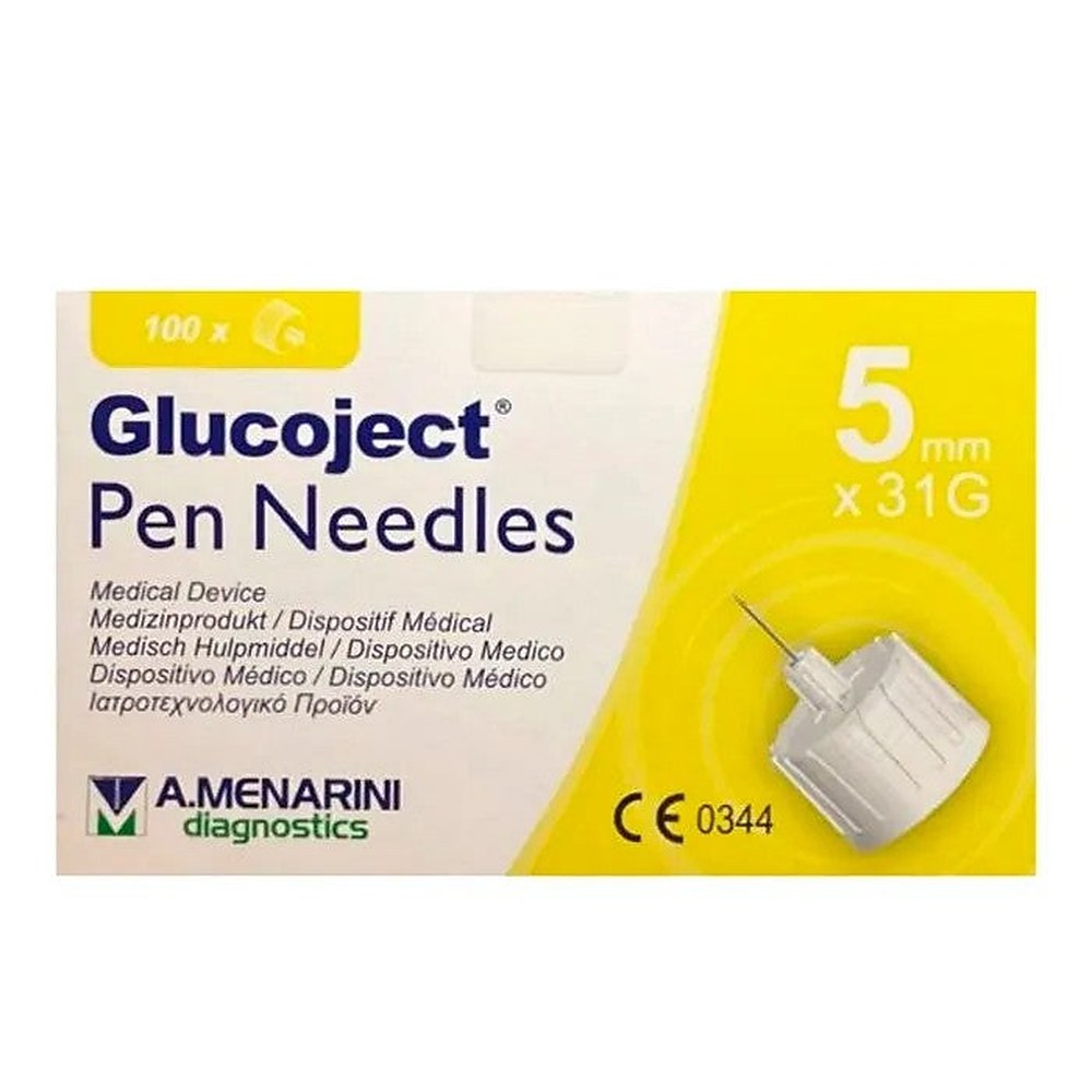 Insuliini neula Menarini Glucoject 31gx5mm 100U