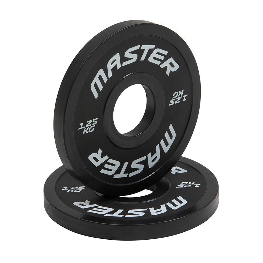 Master Fitness Change Plate, Viktskivor gummerade - 2 x 1,25 kg