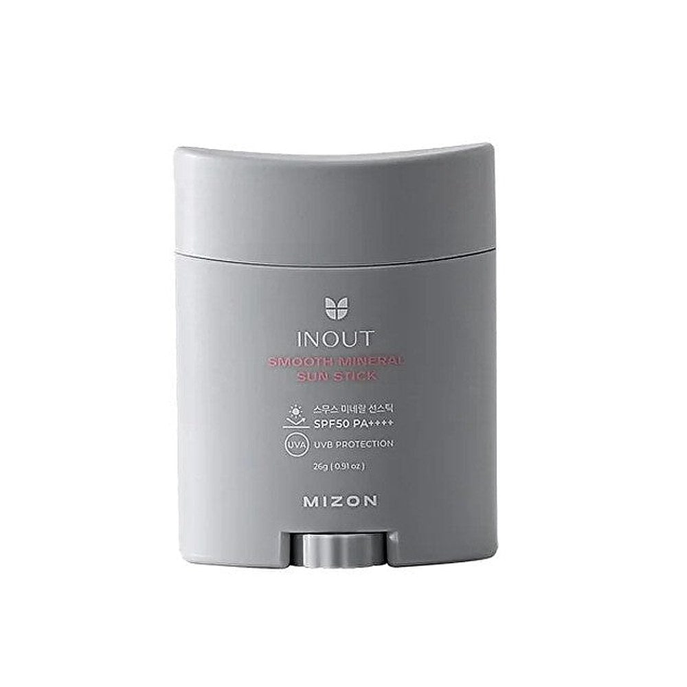 Mizon Inout Smooth Mineral Sun Stick mineraalisuojavoide kasvoille ja herkille alueille puikkopakkauksessa SPF 50+ 26 g