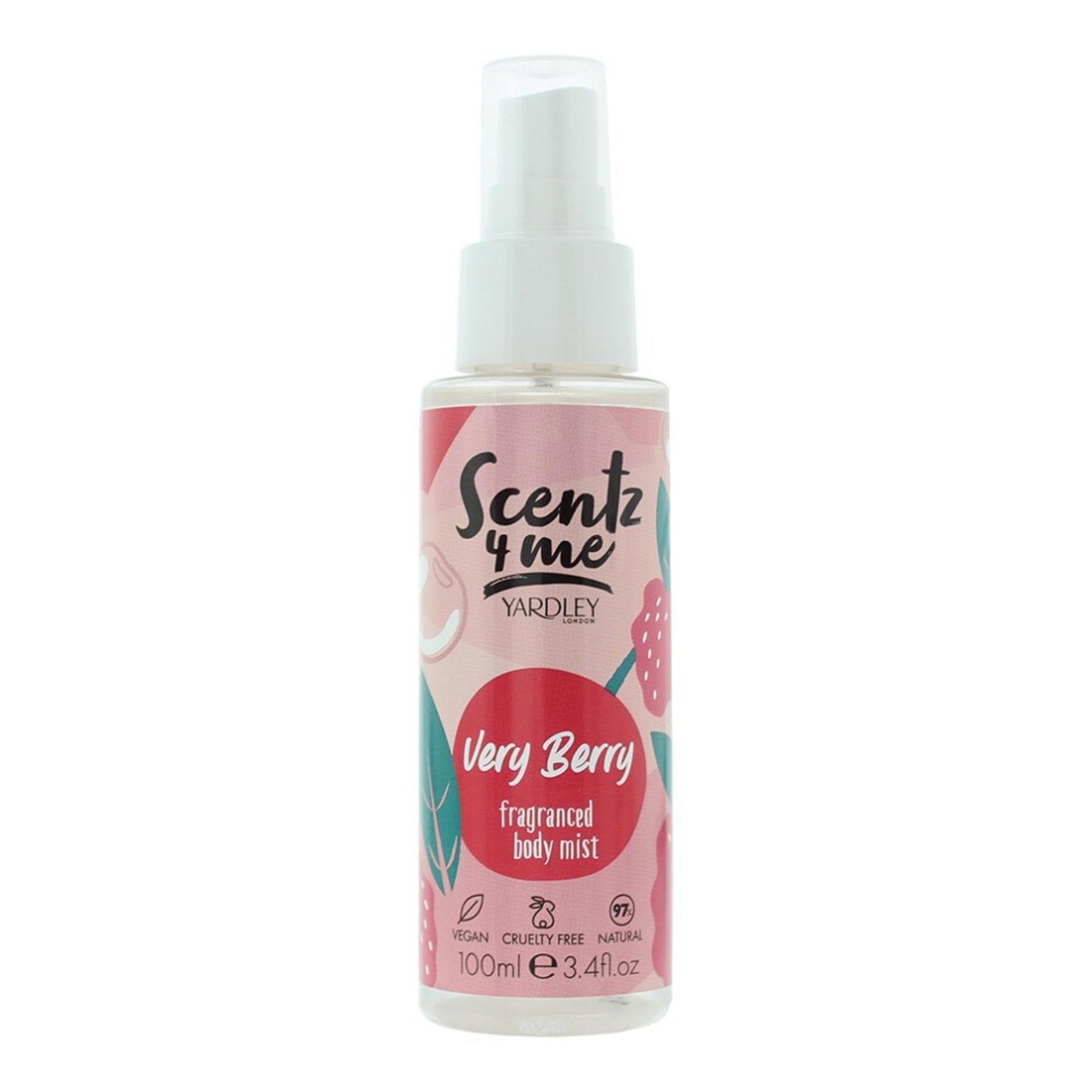 Yardley Scentz 4 Me Very Berry -vartalosuihke naisille 100 ml