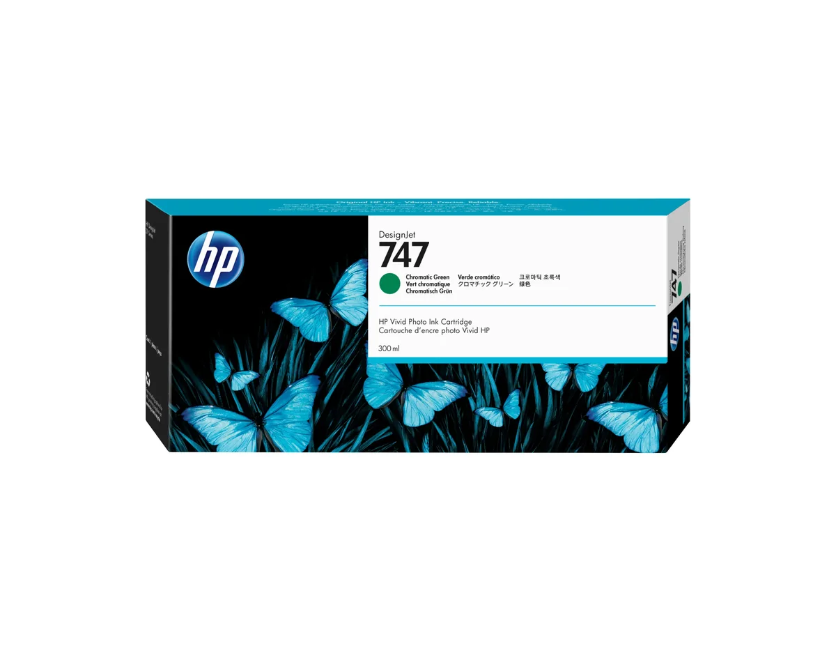 Hp Muste Chroma Vihreä 747 300ml - Dj Z9+