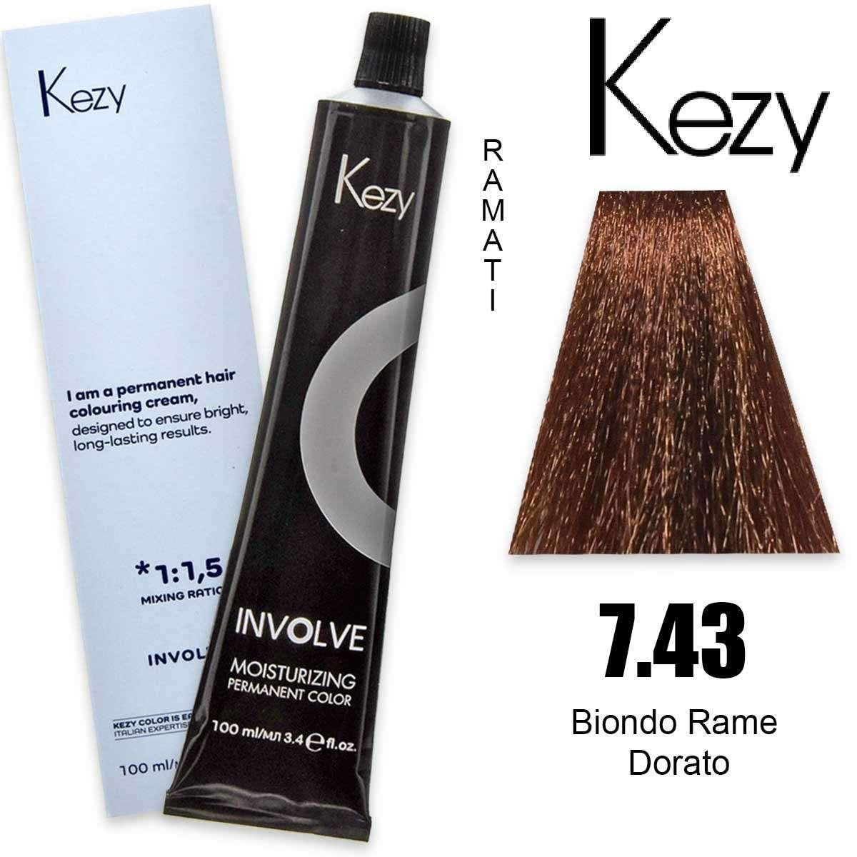 Kezy Involve Color 100 ml Kultakupari Blond 7.43