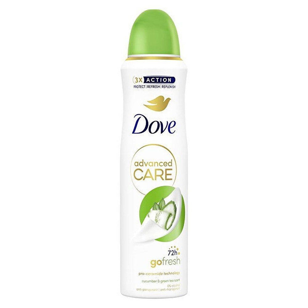 Dove Advanced Care Kurkku & Vihreä Tee Antiperspiranttisuihke 150ml