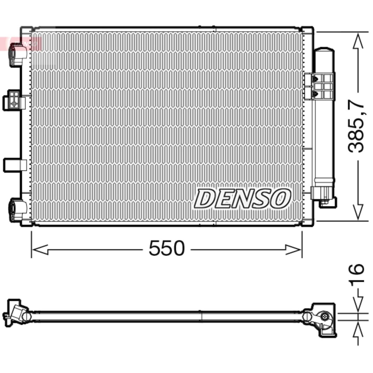 Lauhdutin, ilmastointilaite DENSO DCN10043