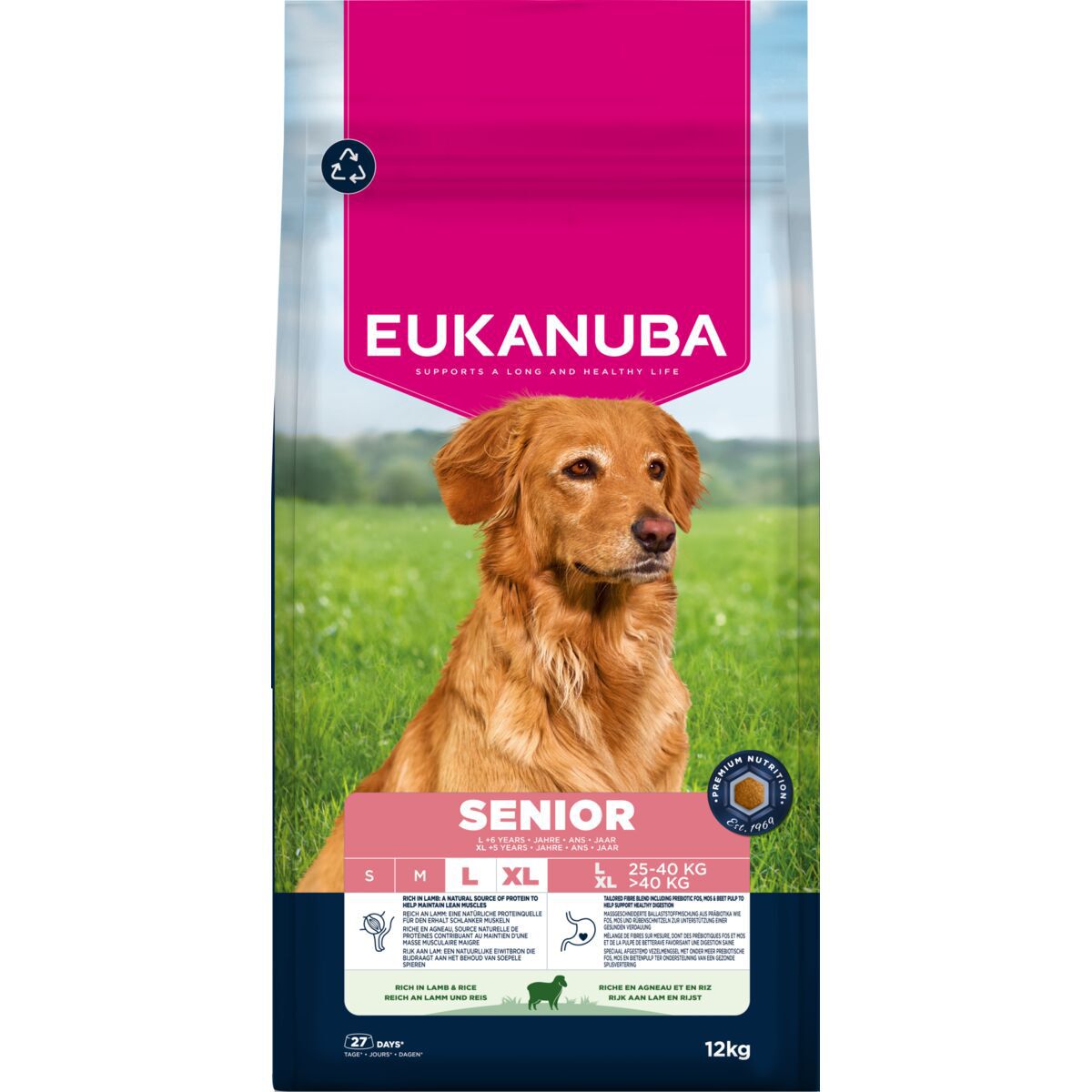 Eukanuba Senior Large Breed Lamb & Rice 12kg