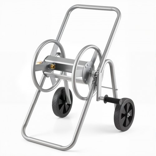 VEVOR Hose Reel Cart, Hold Up to 175 ft of 5/8’’ Hose (Hose Not Included), Garden Water Hose Carts Mobile Tools with Wheels, Heavy Duty Powder-coated Steel Outdoor Planting for Garden, Yard, Lawn