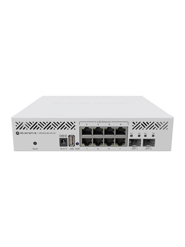 MikroTik CRS310-8G+2S+IN 10-Port Switch (2x SFP+ 10G / 8x 2.5G RJ45)