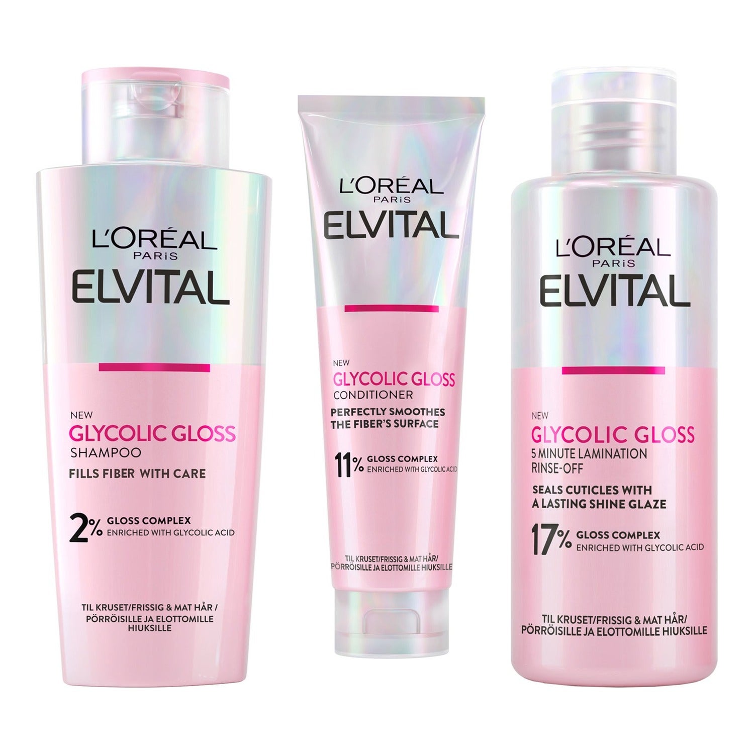 L'Oréal Paris Elvital Glycolic Gloss 5-Minute Lamination Rinse-Off - 200 ml
