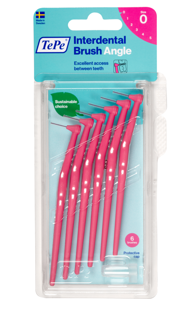 TePe hammasväliharja 0,4 mm Angle vaaleanpunainen 6 kpl