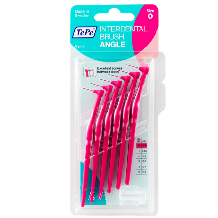 TePe hammasväliharja 0,4 mm Angle vaaleanpunainen 6 kpl
