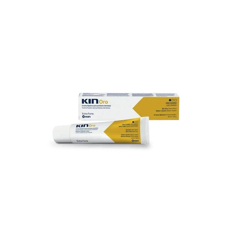 Kin Oro Crema fissante per protesi dentarie Extra Strong 40 ml — Crema fissante protesi