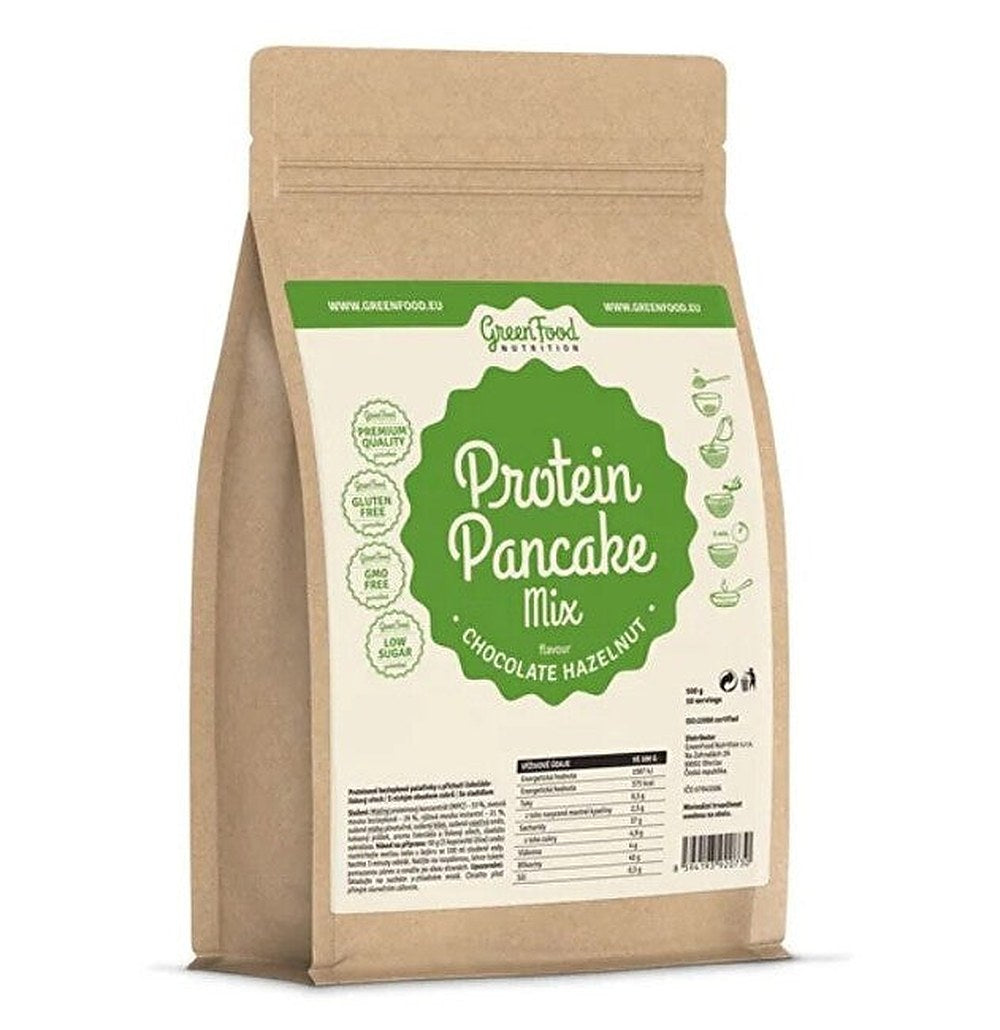 Greenfood Pancake Proteici Cioccolato-Nocciola 500 g — Integratore Proteico