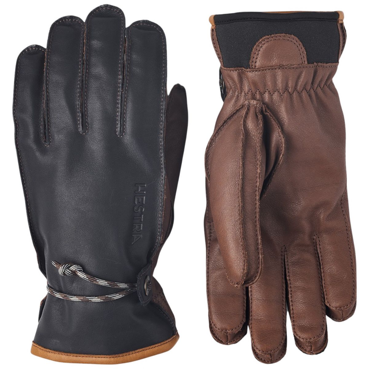 Hestra Wakayama, hanskat, navy/ruskea