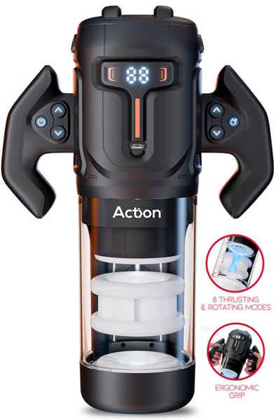 Zyon Thrusting & Rotating Masturbator Automaattinen masturbaattori