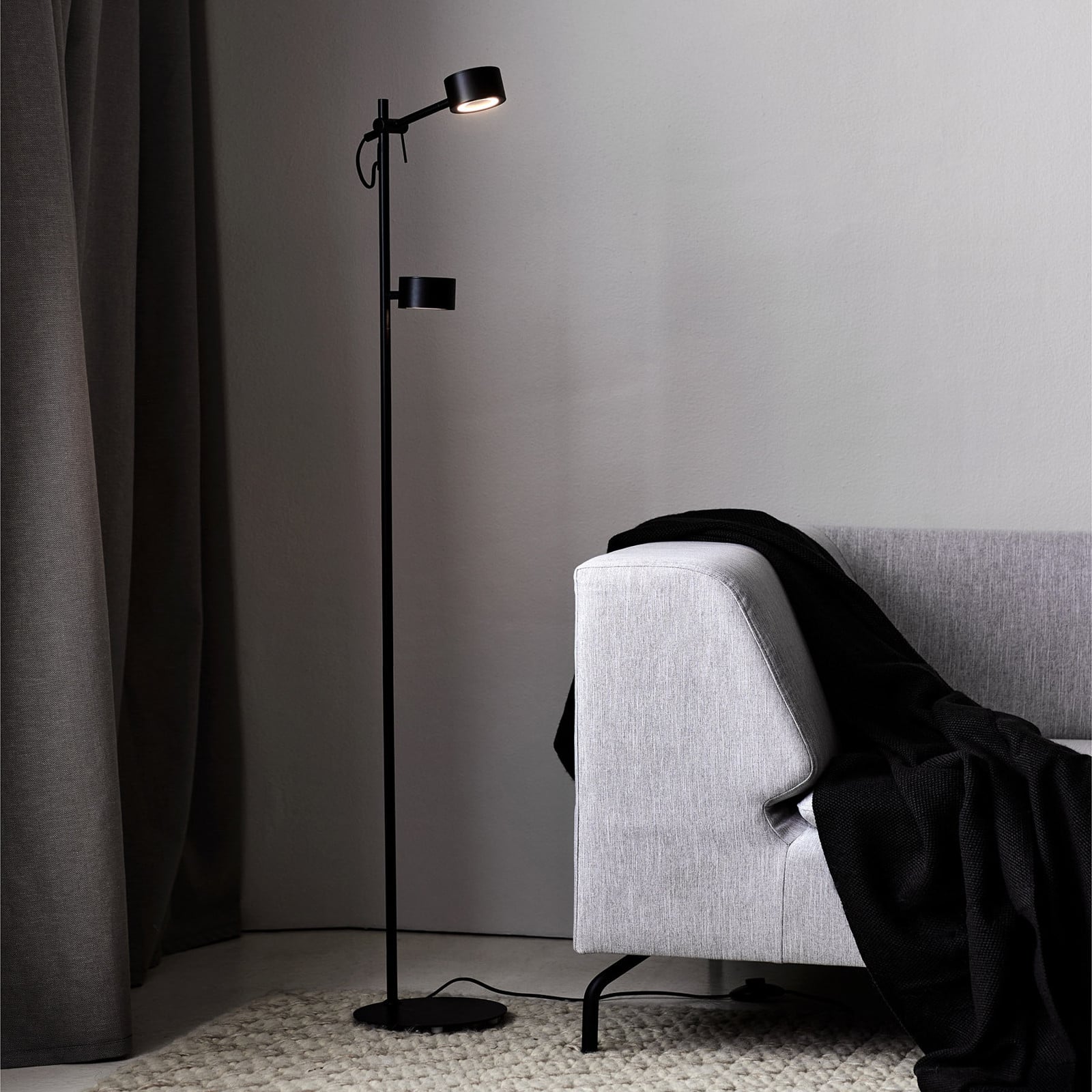 Clyde LED Lattiavalaisin  Black - Nordlux - Olohuone - Moderni - Metalli