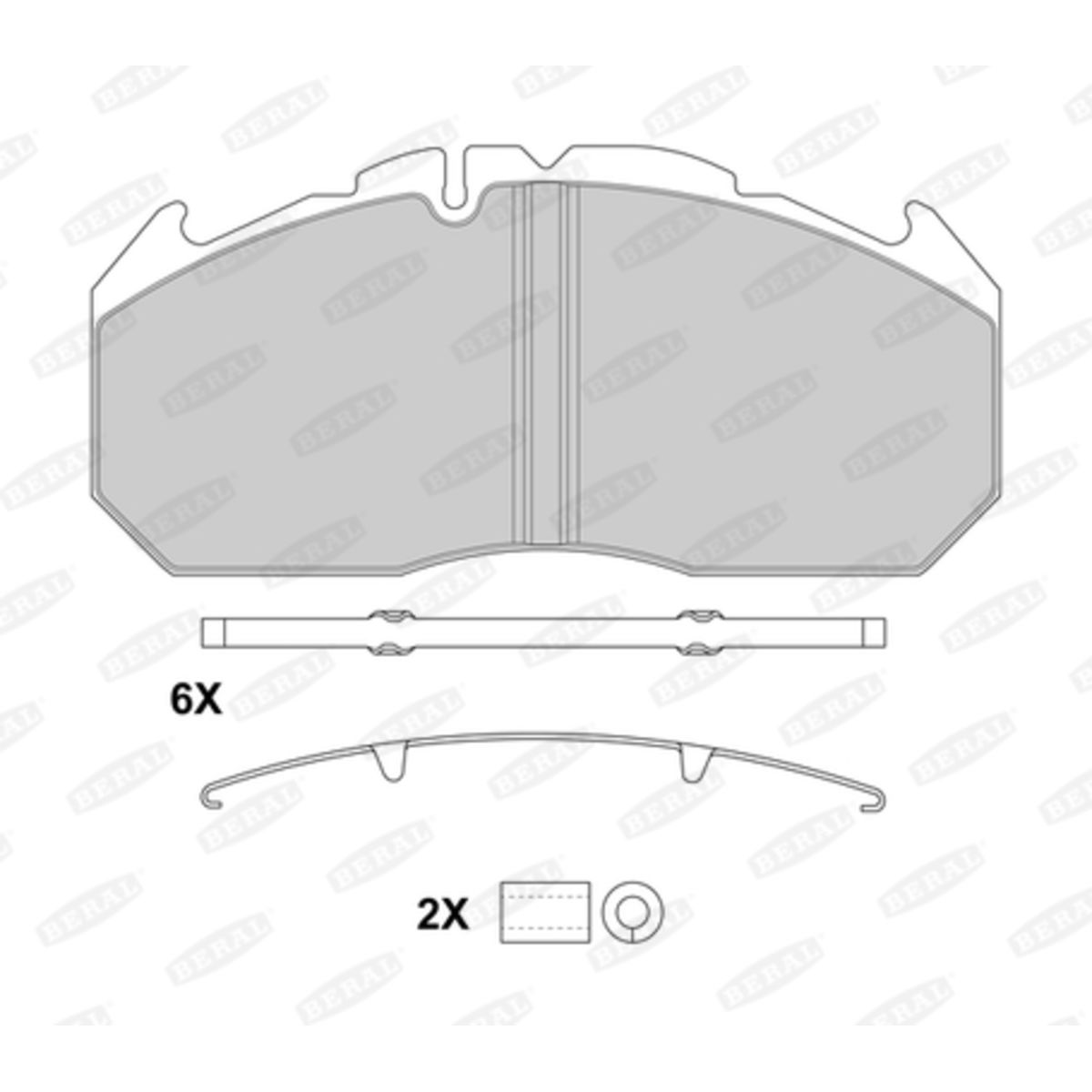 Jarrupalat, levyjarru BERAL BCV29030BK