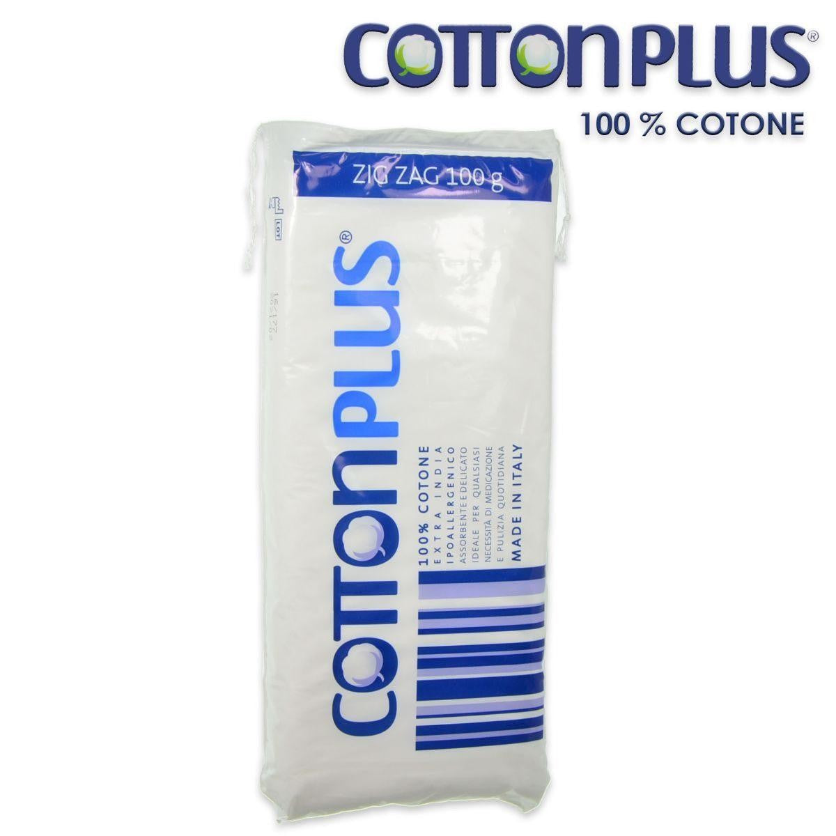 Cotton Plus Zig Zag 100 g kammatusta hydrofiilisestä puuvillasta