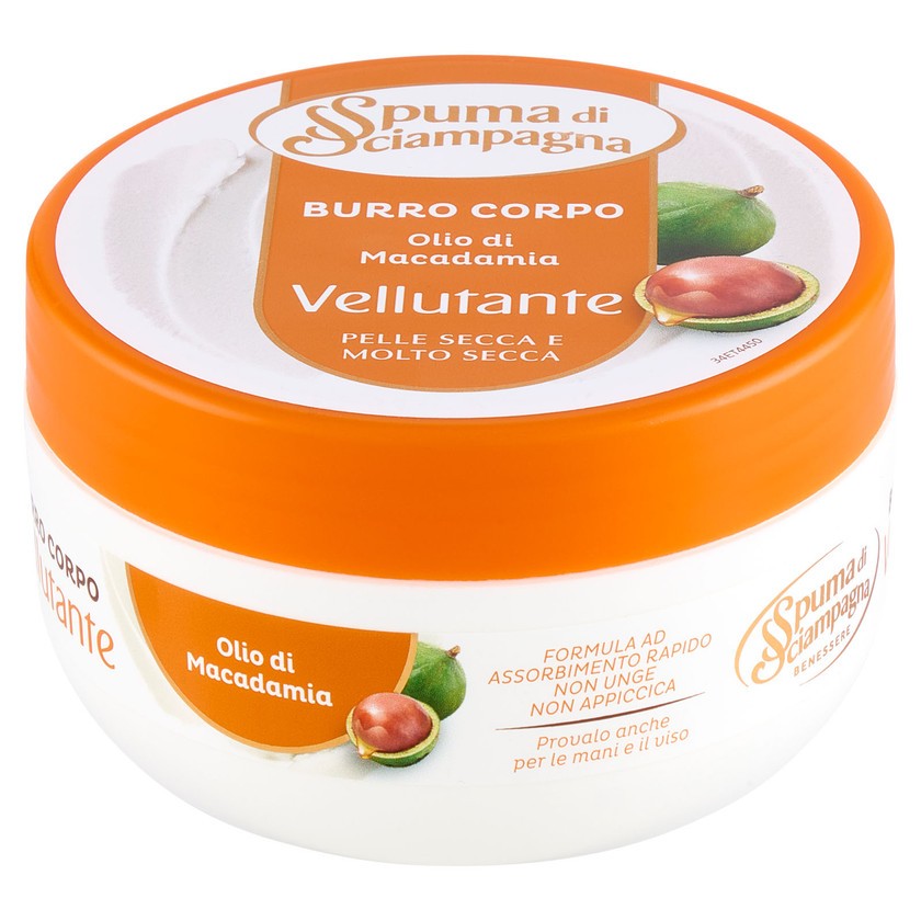 Shampoon vaahto Kehovoide Samettinen Macadamiaöljy 200ml — Kehovoide