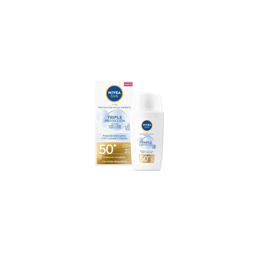 Nivea Sun Triple Protection Ultrakevyt kasvovoide Spf50 40ml