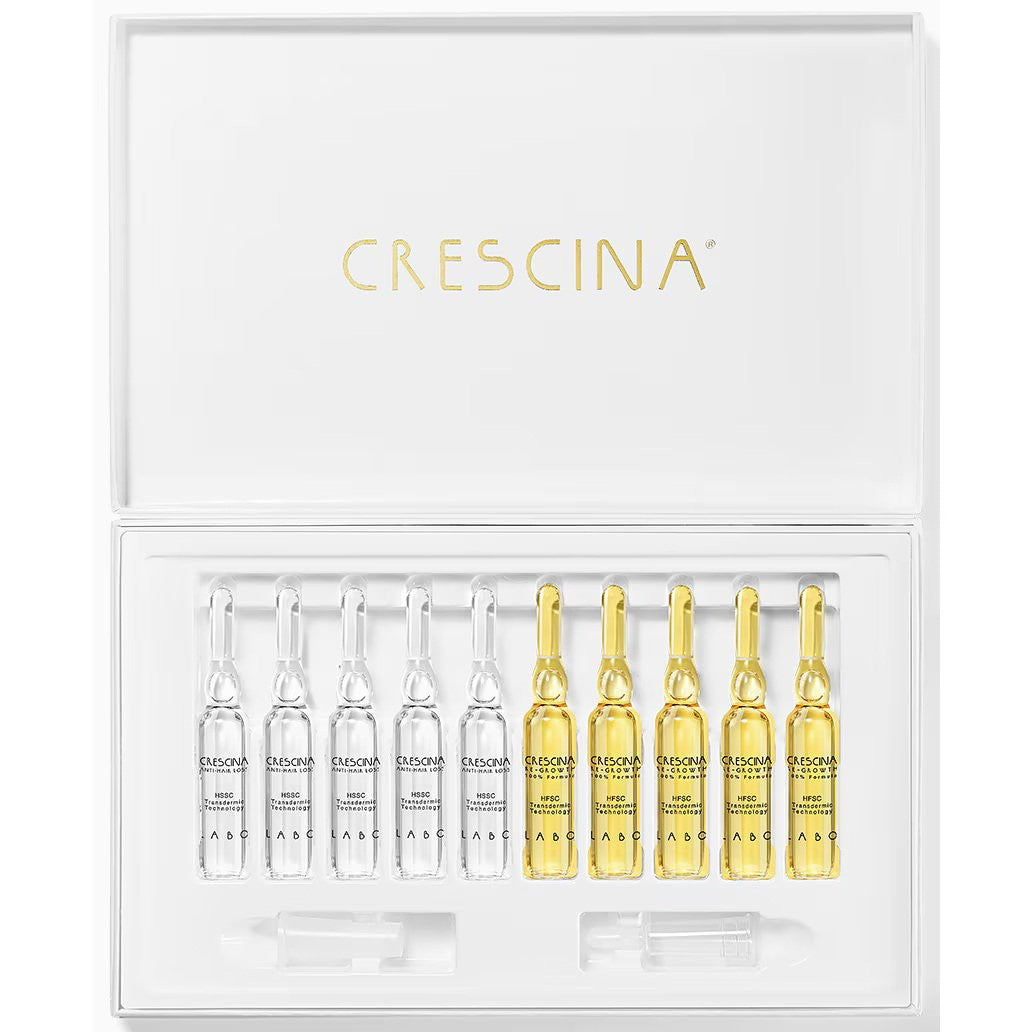 Labo Crescina Transdermic HFSC 500 Ampullit kasvun stimulointiin Hoitoseerumi hiuspohjalle miehille 10 + 10 kappaletta 3,5 ml