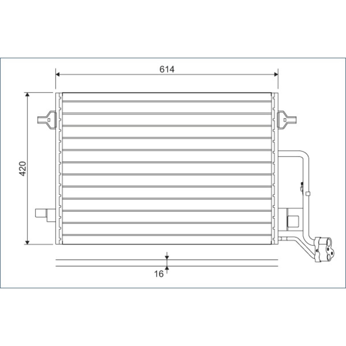 Lauhdutin, ilmastointilaite VALEO 817679