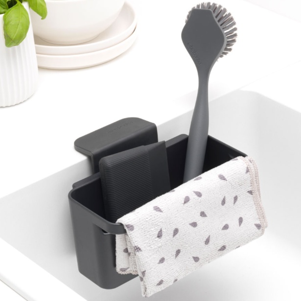 Tiskialtaan säilytyskori, Brabantia, Tummanharmaa