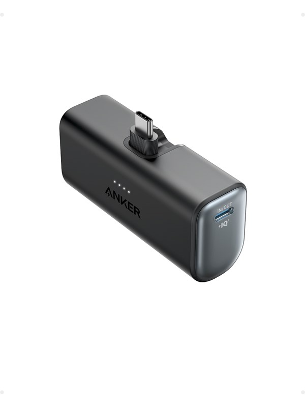 Anker Nano - Powerbank - 5000 mAh - 22,5 Watt - 3 A - IQ 3.0 - 2 ulostuloa (24-nastainen USB-C) - lajittelu