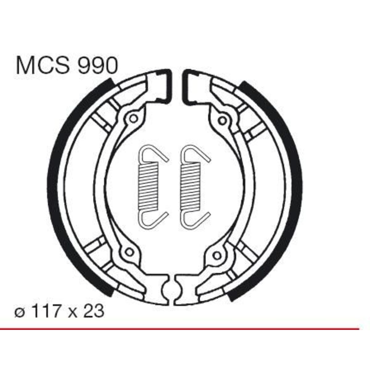 Jarrukenkäsarja TRW MCS990