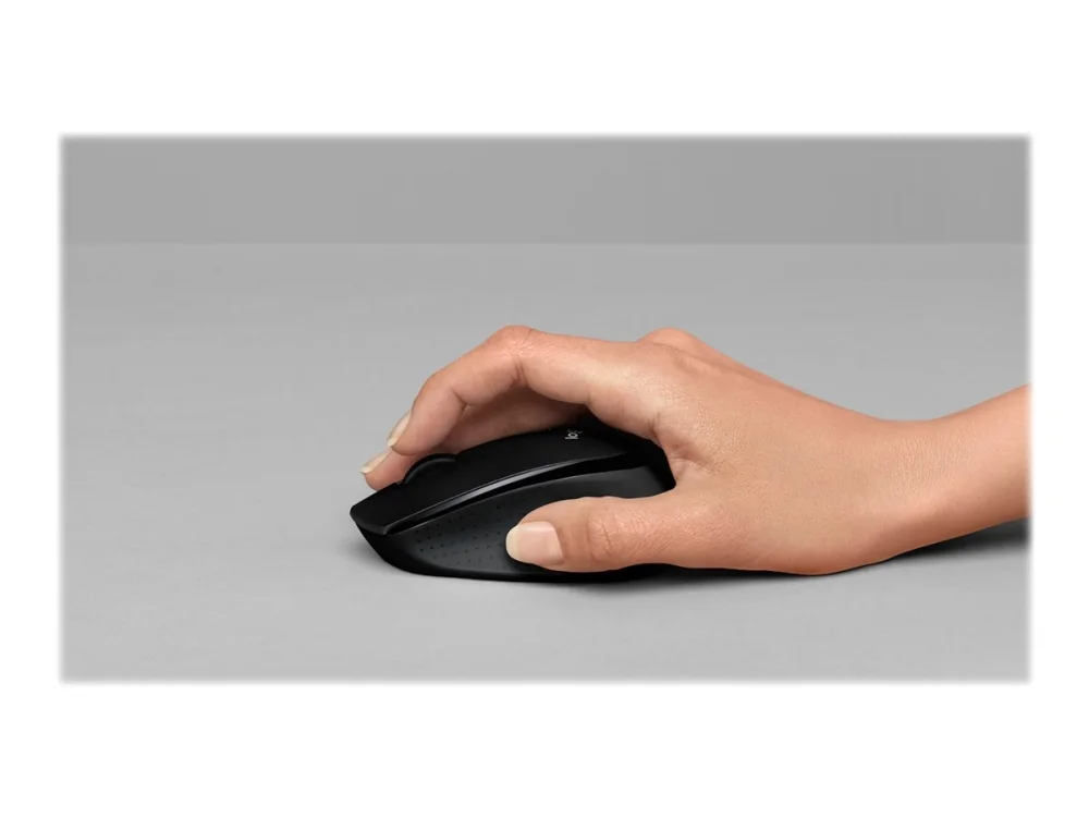Logitech M330 Silent Plus, Oikeakätinen, Optinen, Langaton RF, 1000 DPI, Musta