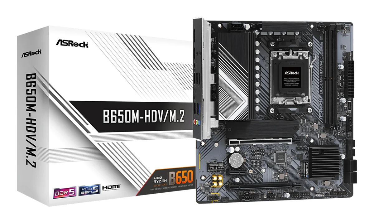 ASRock B650M-HDV/M.2 Emolevy - AMD B650 - AMD AM5 - DDR5 RAM - Micro-ATX