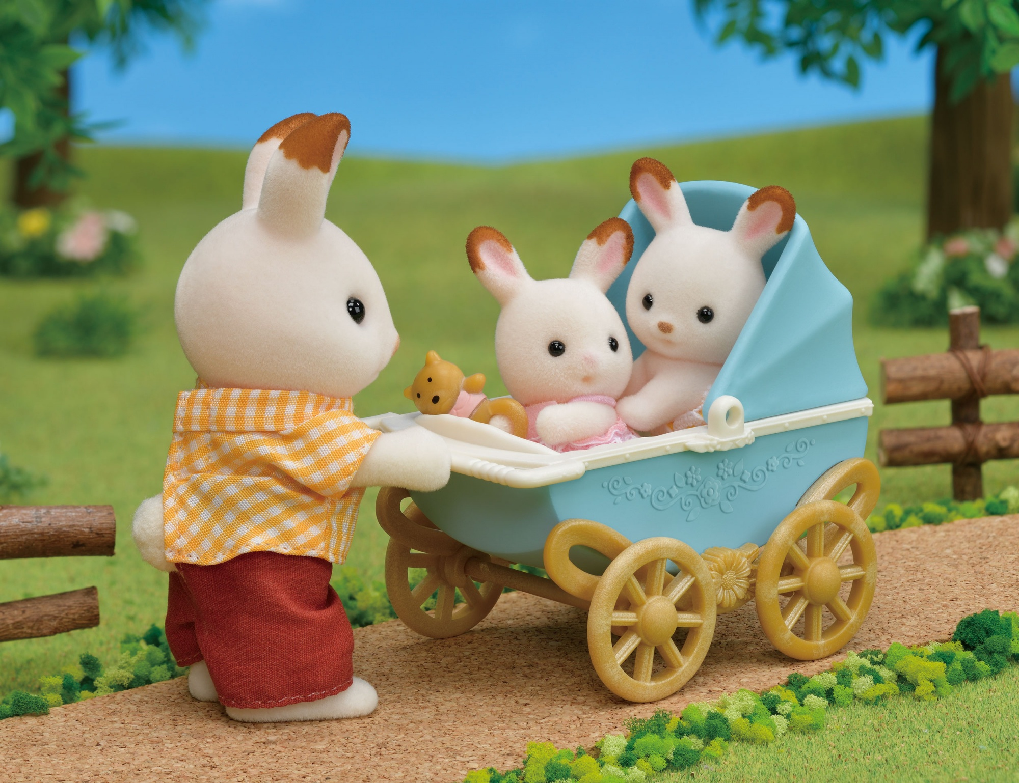 Sylvanian Families Suklaapupukaksoset -setti (Lastenvaunut)