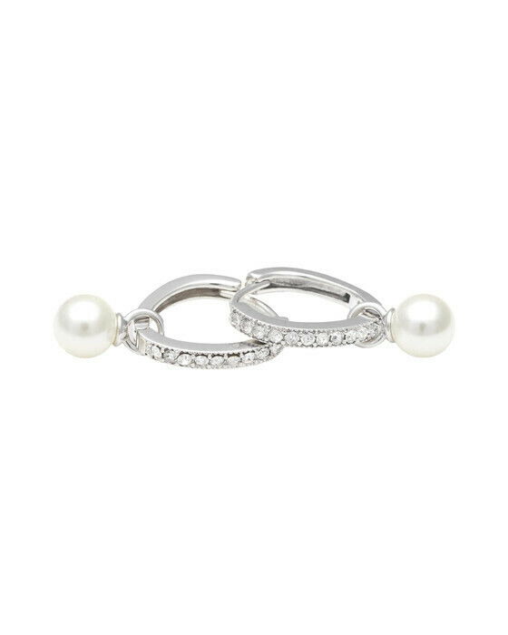 Petite Kennedy hoops korvakorut ivory pearl