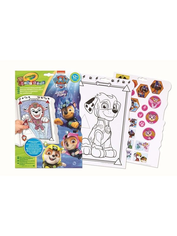Mini Kids Paw Patrol Colour Activity Book Crayola