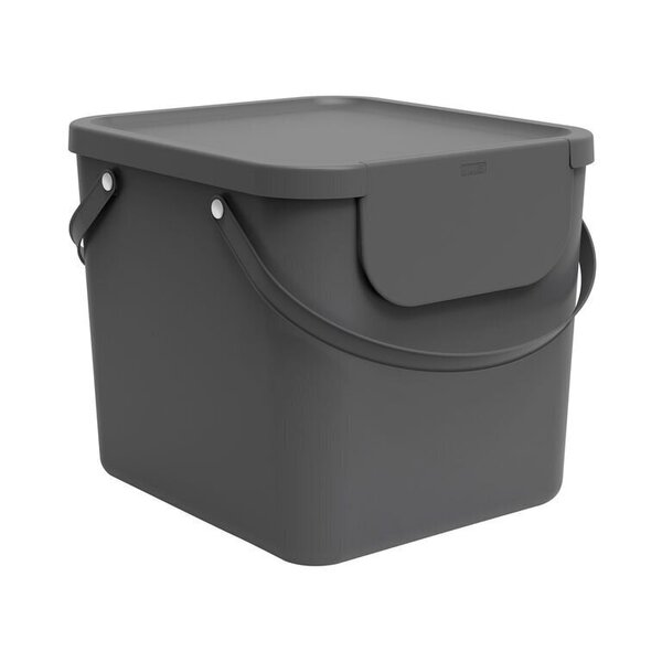 rotho Albula - rubbish bin - 40 L - plastic - antracite