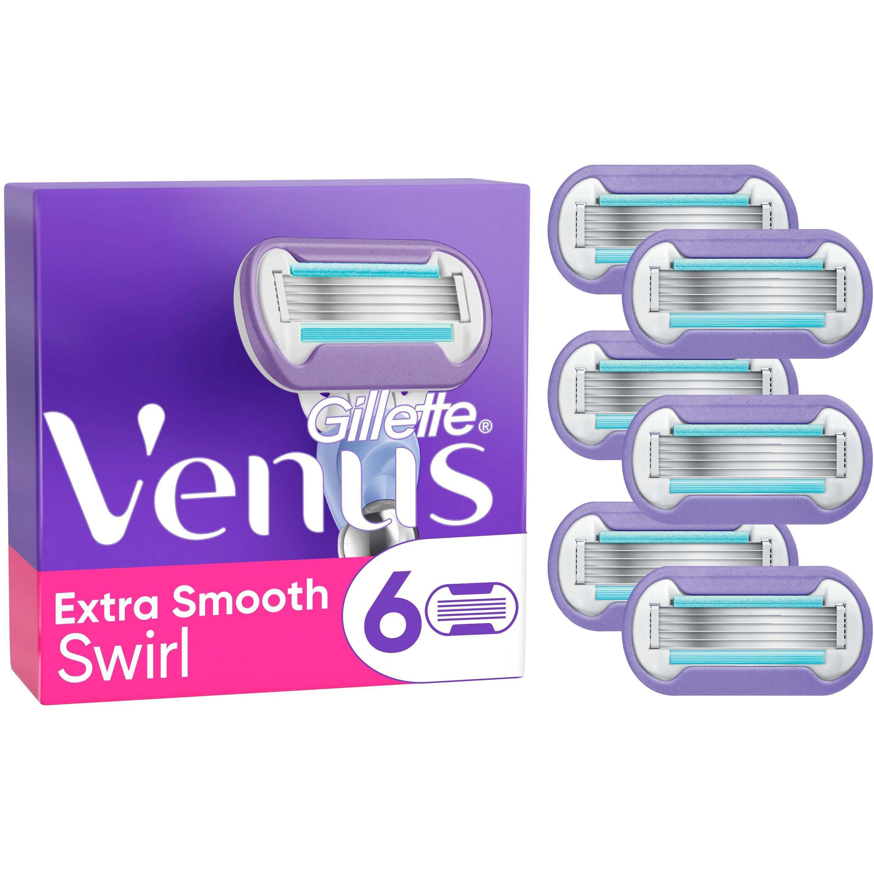 Gillette Venus Extra Smooth Swirl Razor Blades 6 kpl