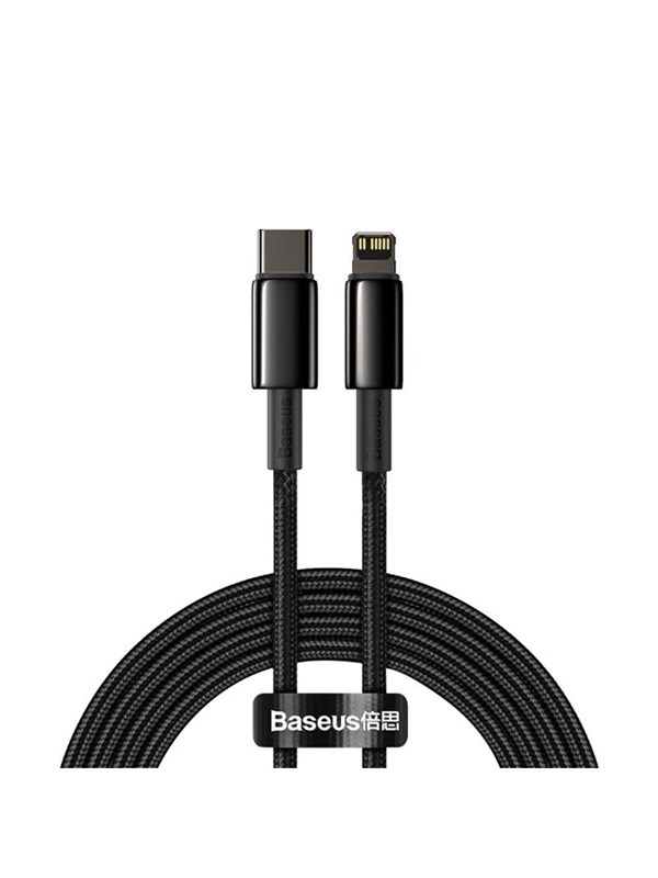 Baseus Tungsten USB-C - Lightning 20W PD Latauskaapeli 2m - Musta