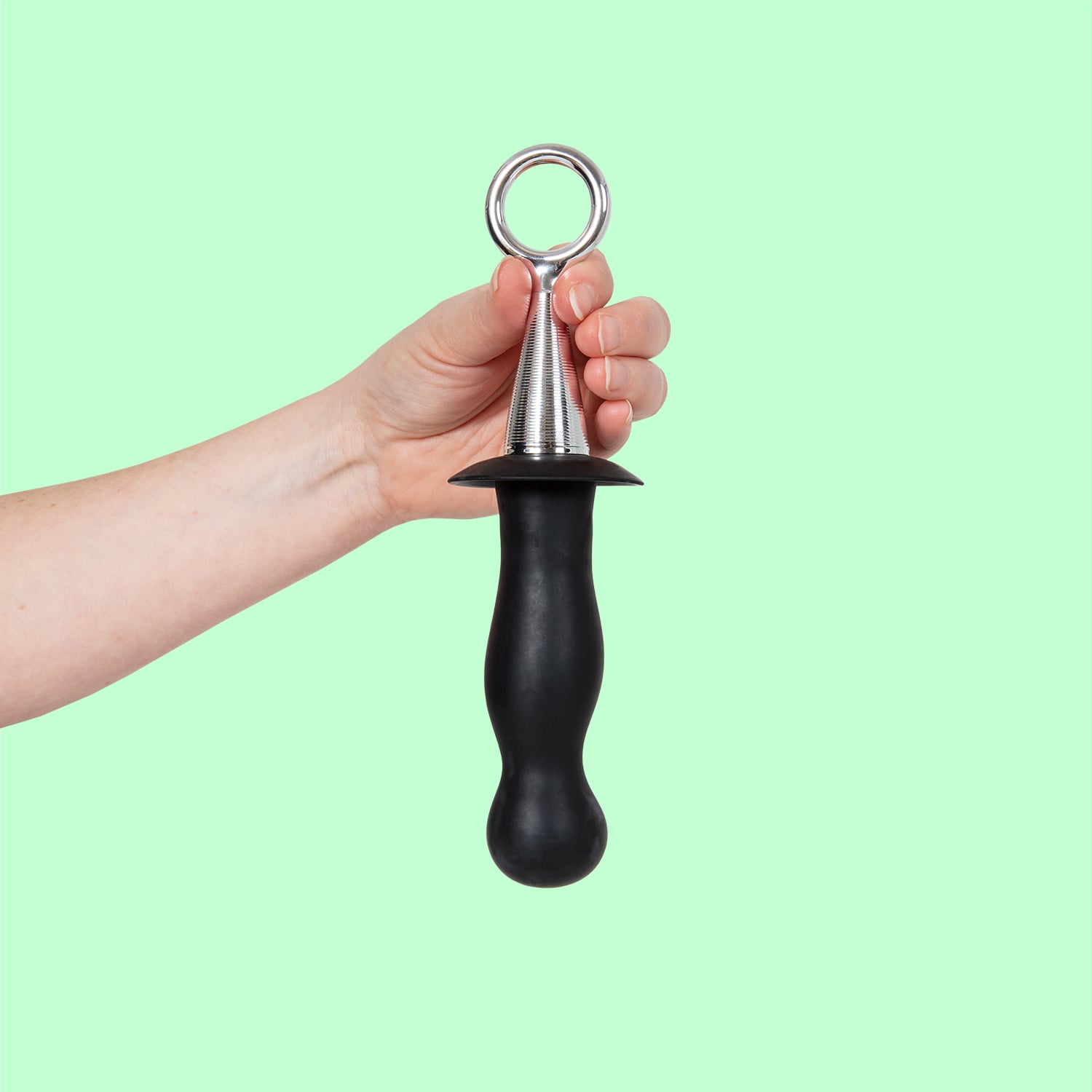 Silicone Plug With Finger Ring 22,5 cm Anaalitappi vetorenkaalla