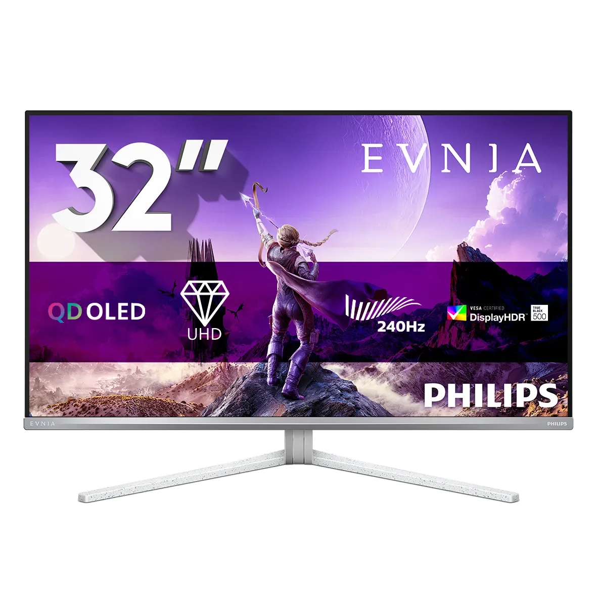 Philips Evnia 8000 32M2N8900P/00 31.5" 4K UHD, QD-OLED, 240Hz -pelinäyttö, USB-C hub