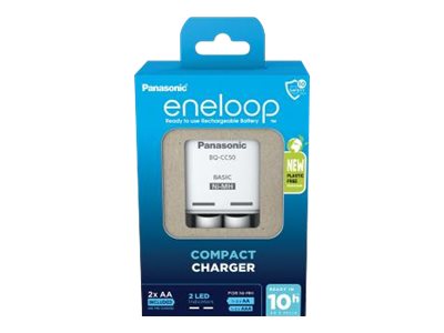 Panasonic Panasonic Panasonic Eneloop Compact -laturi BW-CC50 sis. 2xAA K-KJ50MCD20E