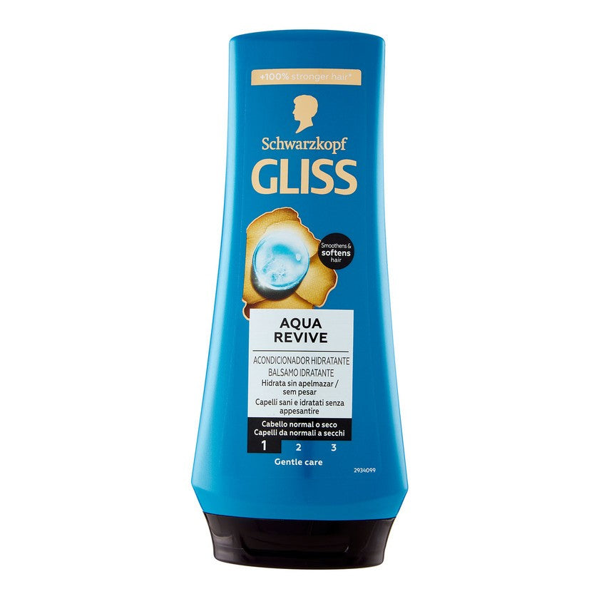 Gliss Aqua Revive Kosteuttava Hoitoaine 200ml