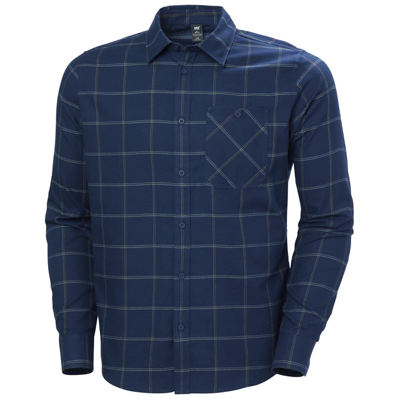 Helly Hansen Aker Flannel LS Shirt Ocean Sierra - S