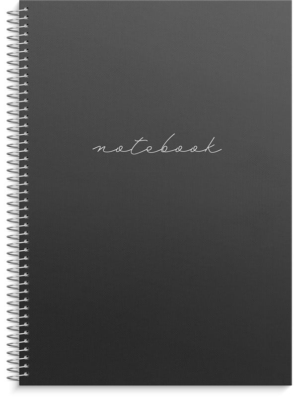 Burde Notebook A4 black